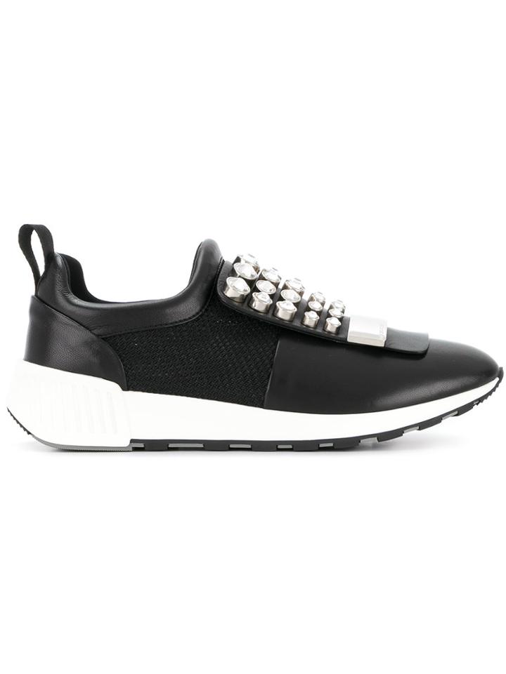 Sergio Rossi Lace-up Sneakers - Black