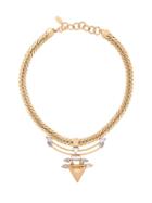 Elizabeth Cole Crystal Embellished Necklace, Women's, Metallic