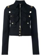 Givenchy Cropped Military Jacket - Black