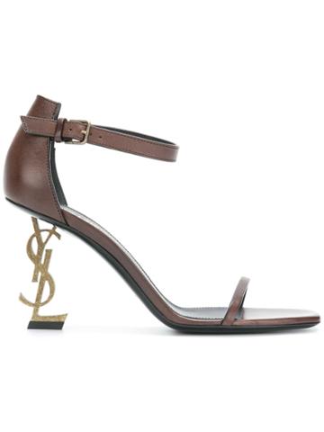 Saint Laurent Opyum Sandals - Brown