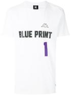 Kappa Kontroll Blue Print T-shirt - White