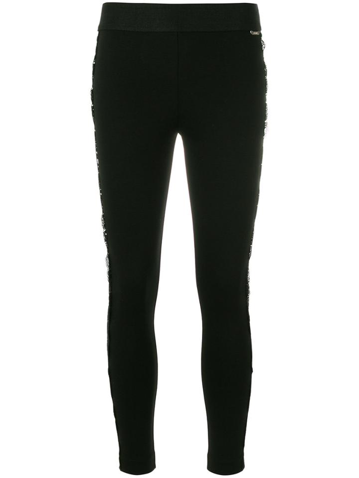 Twin-set Skinny Lace Trousers - Black