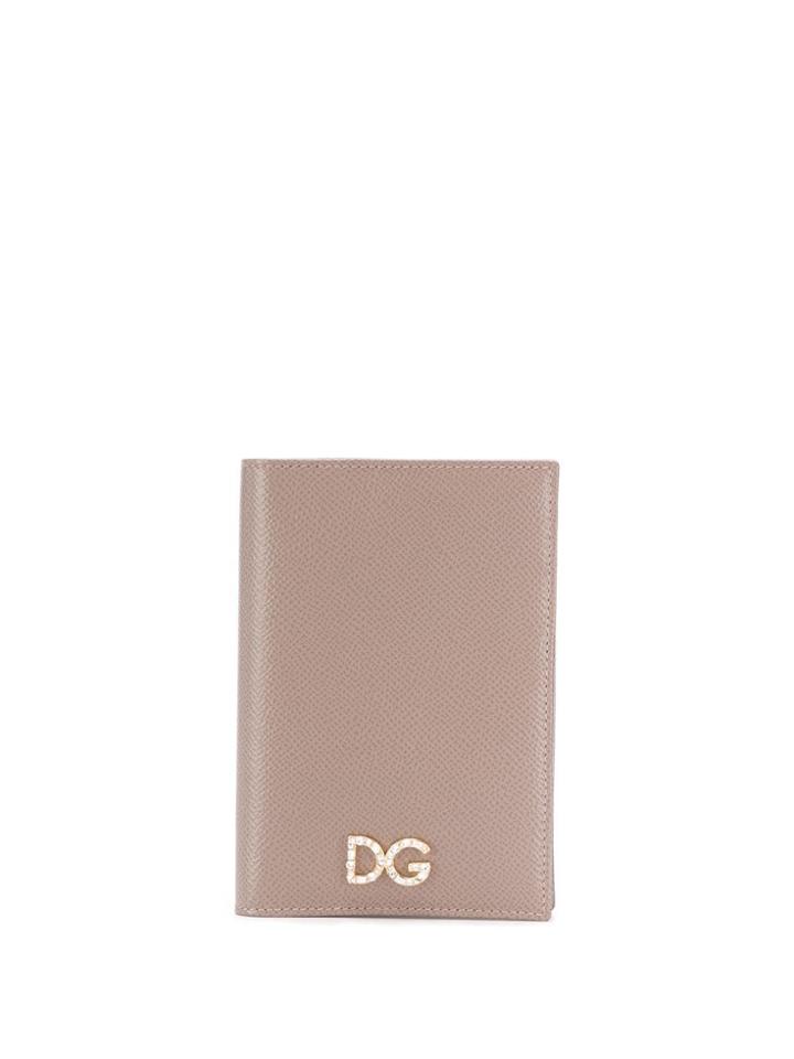Dolce & Gabbana Vertical Foldover Wallet - Neutrals