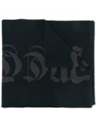 Alexander Mcqueen Frayed Trim Scarf - Black