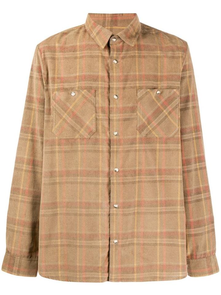 A.p.c. Checked Cotton Shirt - Neutrals