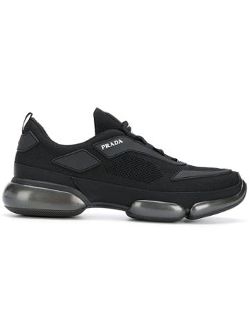 Prada Branded Low-top Sneakers - Black