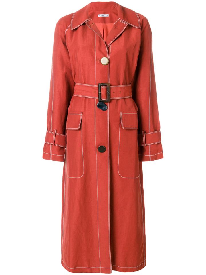 Rejina Pyo Hazel Belted Coat - Red