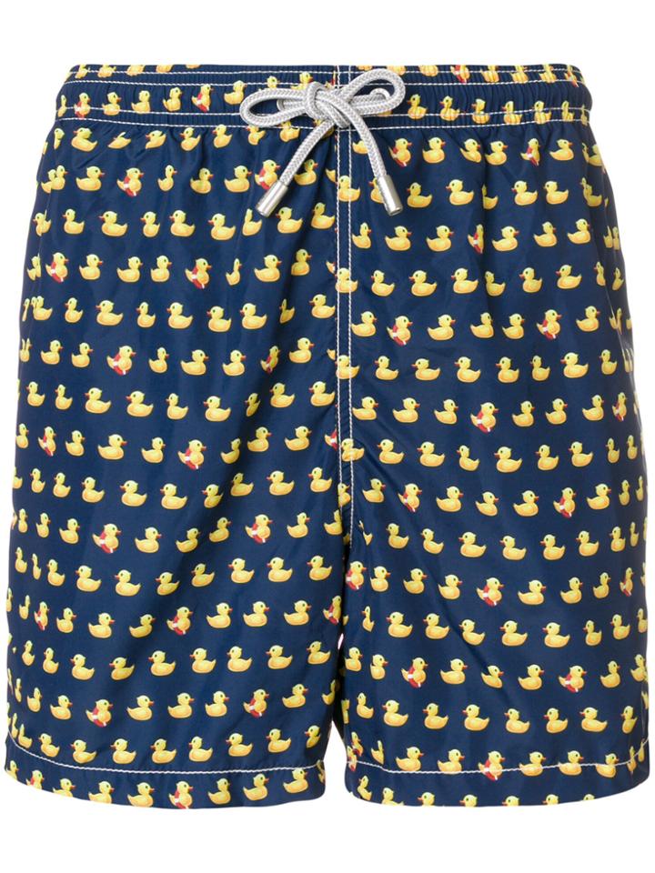 Mc2 Saint Barth Duck Print Swim Shorts - Blue