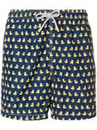 Mc2 Saint Barth Duck Print Swim Shorts - Blue