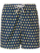 Mc2 Saint Barth Duck Print Swim Shorts - Blue