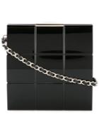 Chanel Pre-owned Choco Bar Chain Party Clutch - Black