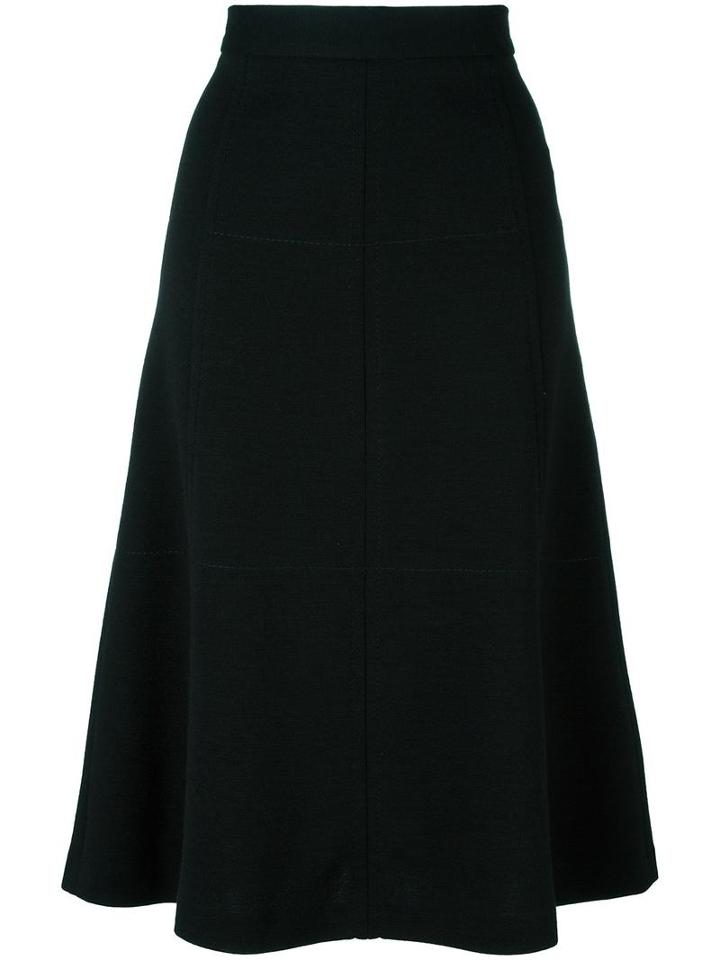 M Missoni Midi A-line Skirt, Women's, Size: 42, Black, Acrylic/wool