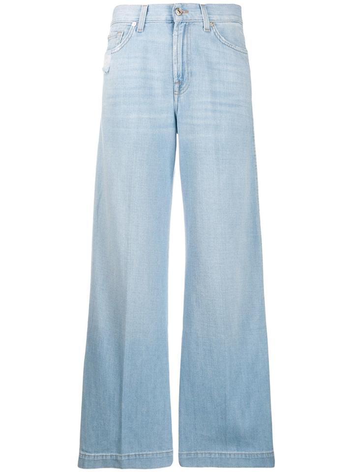 7 For All Mankind High Waist Flare Jeans - Blue