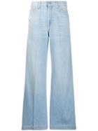 7 For All Mankind High Waist Flare Jeans - Blue