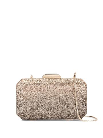 The Chic Initiative Diyala Glitter Clutch Bag - Gold