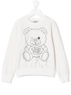 Moschino Kids Teen Stitch Teddy Sweatshirt - White