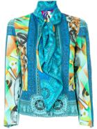 Versace Vintage Abstract Print Scarf & Jacket - Multicolour