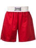 Just Don Logo Patch Boxing Shorts - Red