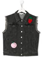 Stella Mccartney Kids Teen Fruit Badge Gilet - Black