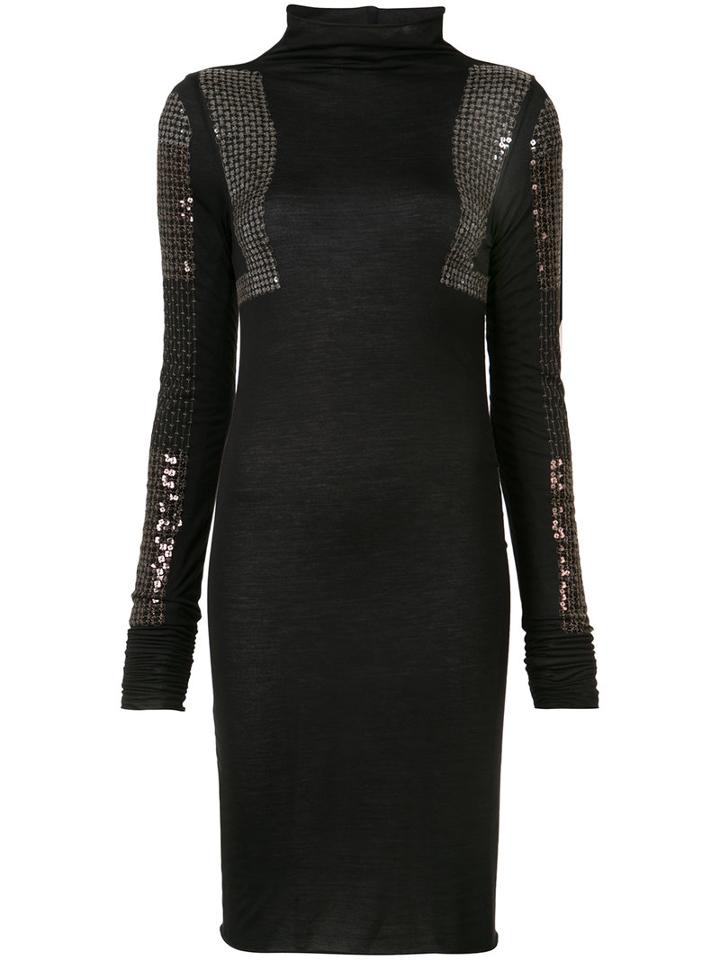 Rick Owens Lilies - Sequinned Dress - Women - Cotton/polyamide/viscose - 42, Women's, Black, Cotton/polyamide/viscose