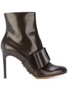 Valentino Valentino Garavani Ankle Boots With Bow Detailing - Brown