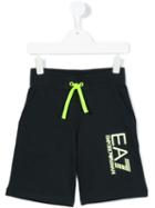 Ea7 Kids - Printed Logo Shorts - Kids - Cotton - 4 Yrs, Toddler Boy's, Blue