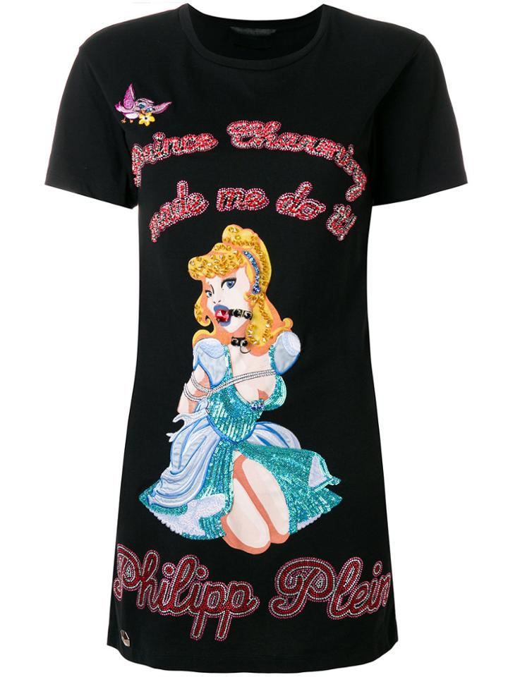 Philipp Plein Prince Charming T-shirt Dress - Black