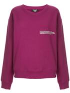 Calvin Klein 205w39nyc Logo Patch Sweater - Purple