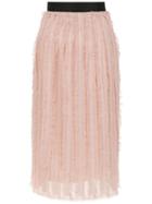 À La Garçonne Fringed Skirt - Pink