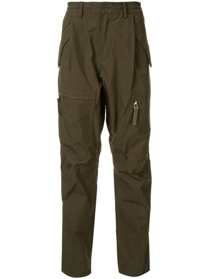 Yoshiokubo Skinny Fit Cargo Pants - Green
