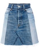 Re/done - Denim Skirt - Women - Cotton - 25, Blue, Cotton