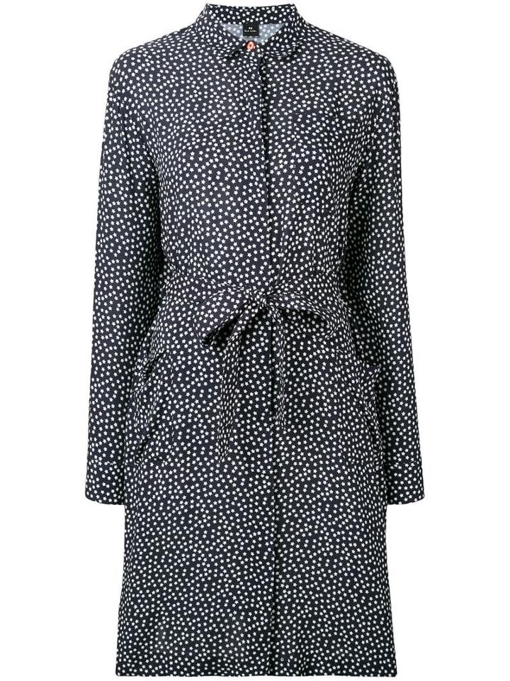 Ps Paul Smith 'stars' Shirt Dress - Blue