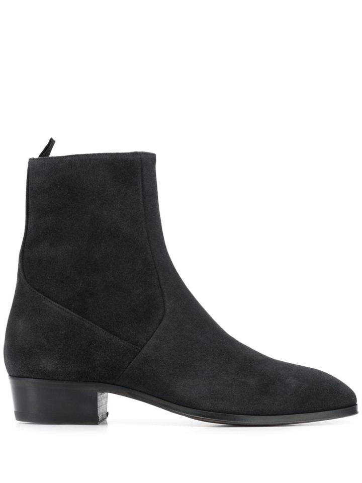 Represent Suede Boots - Black