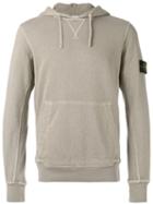 Stone Island Classic Hooded Sweatshirt, Men's, Size: Xxl, Grey, Cotton