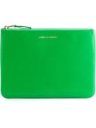 Comme Des Garçons Wallet 'colour Plain' Clutch, Adult Unisex, Green