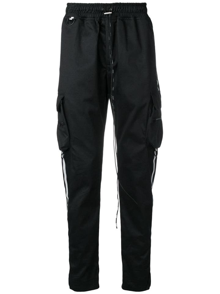 Represent Drawstring Track Trousers - Black
