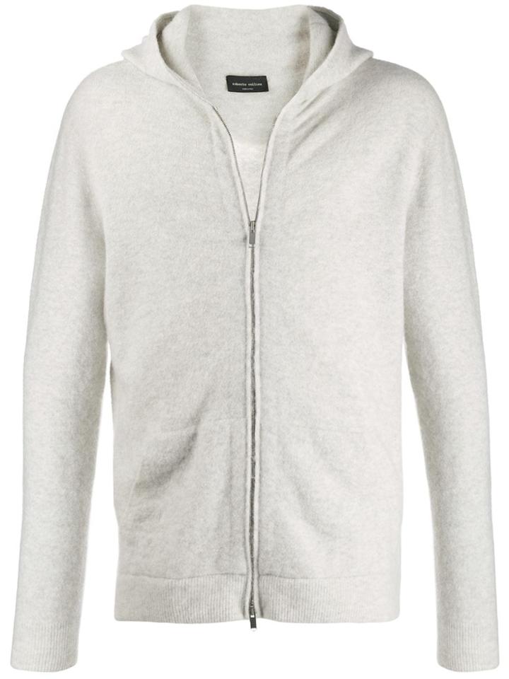 Roberto Collina Zip Hoodie - Grey