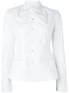 A.f.vandevorst '161 Blade' Blazer, Women's, Size: 36, White, Cotton/spandex/elastane