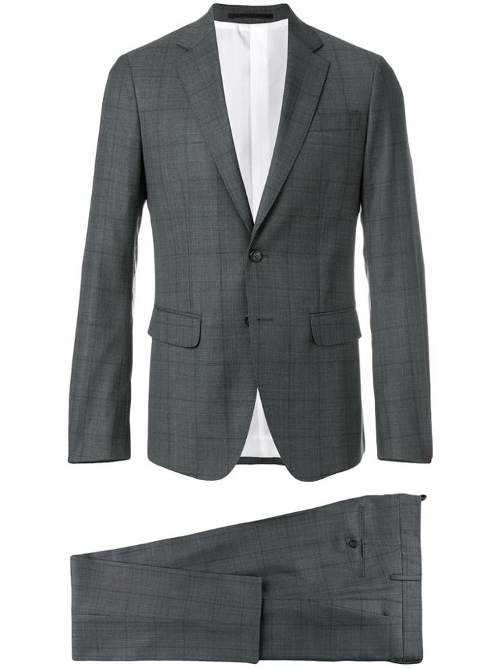 Dsquared2 Capri Two-piece Checked Suit - Grey