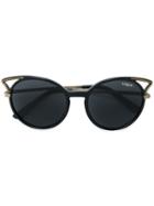Vogue Eyewear - Cat Eye Sunglasses - Women - Acetate/metal - 52, Black, Acetate/metal