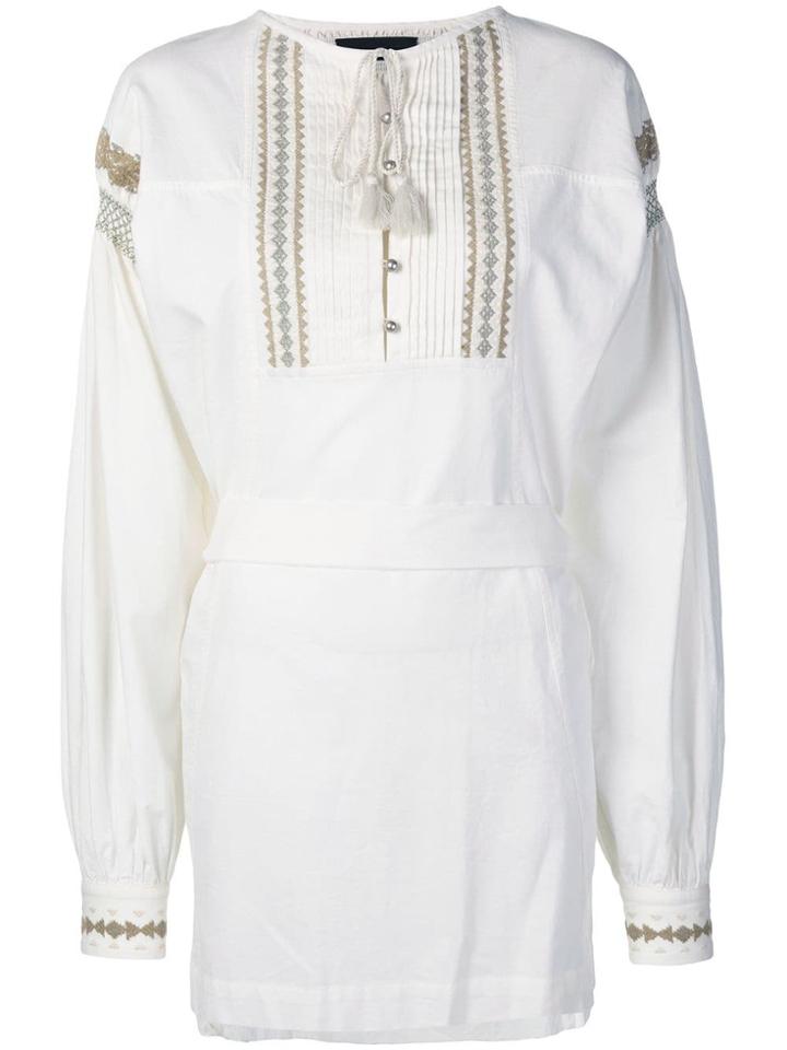 Diesel Black Gold Long-sleeved Mini Dress - Neutrals