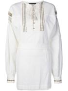 Diesel Black Gold Long-sleeved Mini Dress - Neutrals