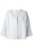 Jil Sander Three-quarters Boxy Jacket, Size: 34, Grey, Cashmere