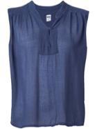 Nsf Keyhole Tunic Top, Women's, Size: M, Blue, Cotton/nylon