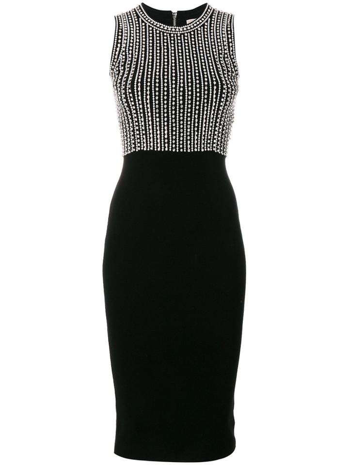 Michael Michael Kors Embellished Sheath Dress - Black