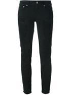 Dondup Distressed Skinny Jeans, Women's, Size: 26, Black, Cotton/spandex/elastane