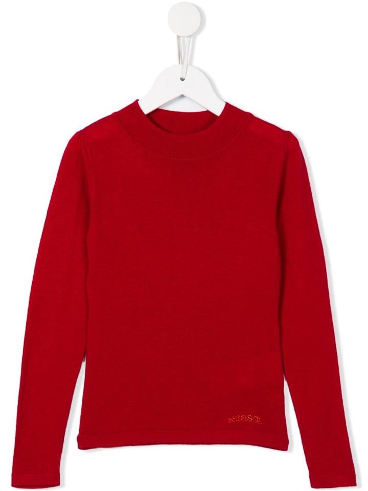Mi Mi Sol Crew Neck Jumper, Girl's, Size: 6 Yrs, Red