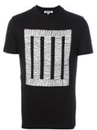 Mcq Alexander Mcqueen Square Print T-shirt, Men's, Size: Large, Black, Cotton