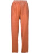 Antonelli Velvet Trousers - Pink