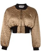 Jean Paul Gaultier Vintage Cropped Bomber Jacket, Women's, Size: Small, Grey